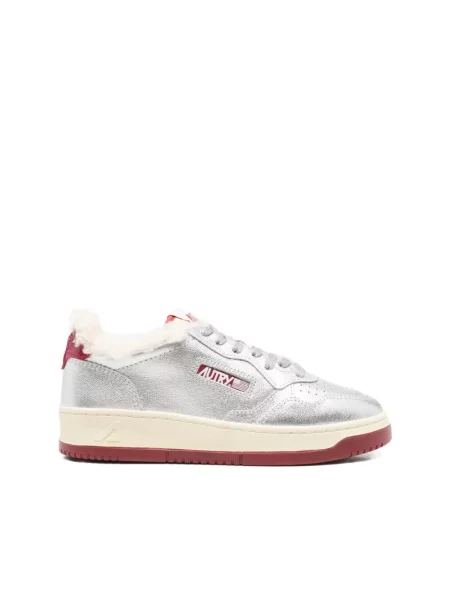 Sneakersy Autry skórzane szare