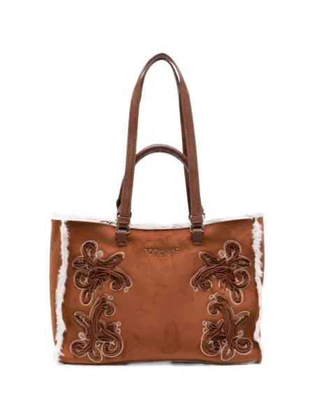 Geantă shopper Ermanno Firenze maro