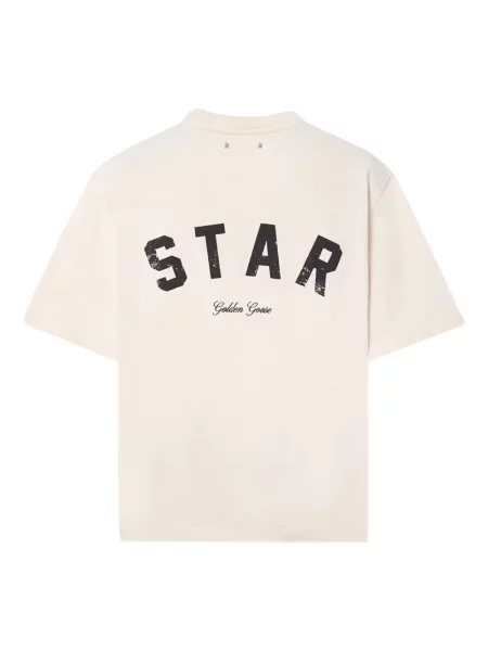 Koszulka polo Golden Goose beżowa