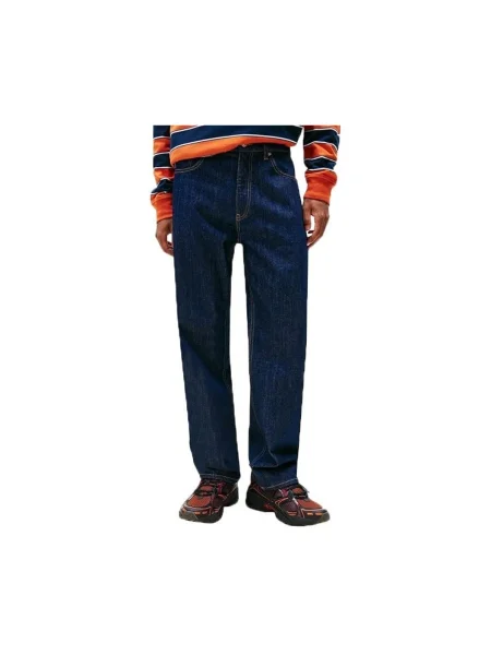 Nohavice Tommy Jeans modrá