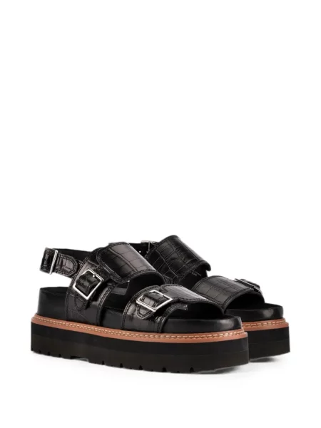 Sandale Clarks Originals cu platformă negru