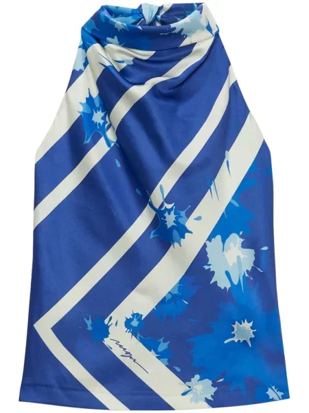 Top Msgm cu imagine albastru