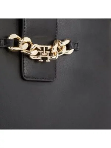 Satchel torba Tommy Hilfiger crna