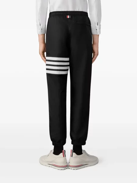 Pantaloni Thom Browne cu dungi negru