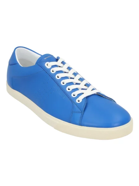 Sneakersy Céline sznurowane koronkowe niebieskie
