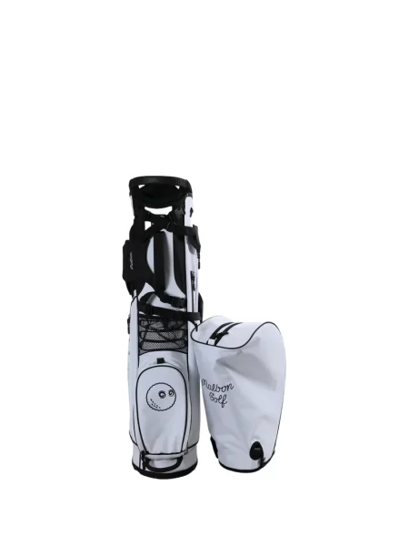 Geantă Malbon Golf cu broderie de drumeție alb