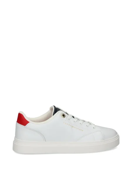Sneakerși Tommy Hilfiger din piele cu autograf alb
