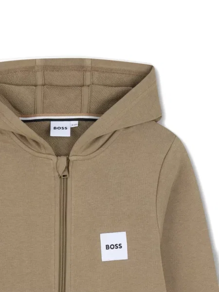 Dětska mikina s kapucí Bosswear hnědá