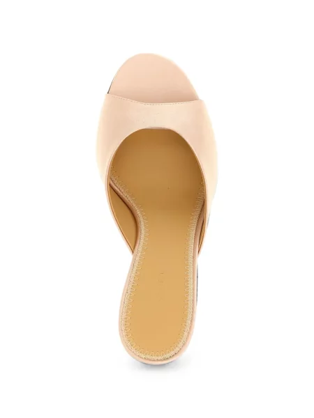 Papuci tip mules Magda Butrym din satin roz