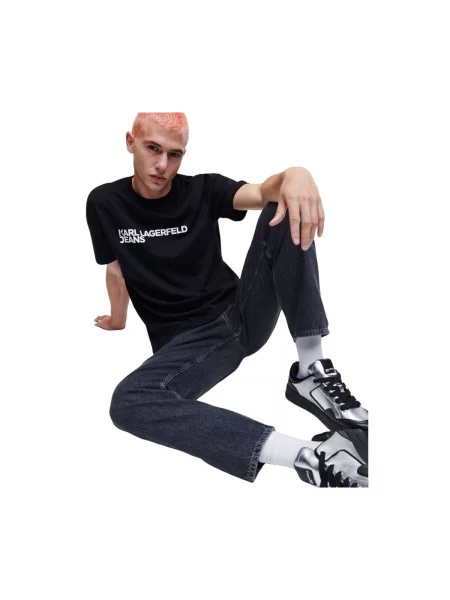 Tričko Karl Lagerfeld Jeans černé