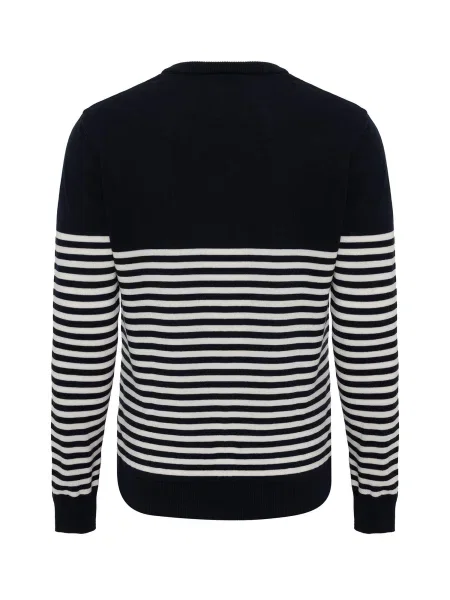 Moxx Paris Pulover Hugues negru alb