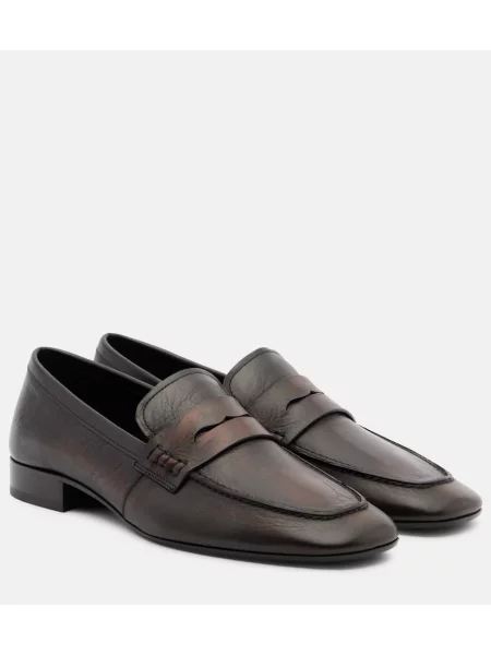 Pantofi loafer Dries Van Noten din piele maro
