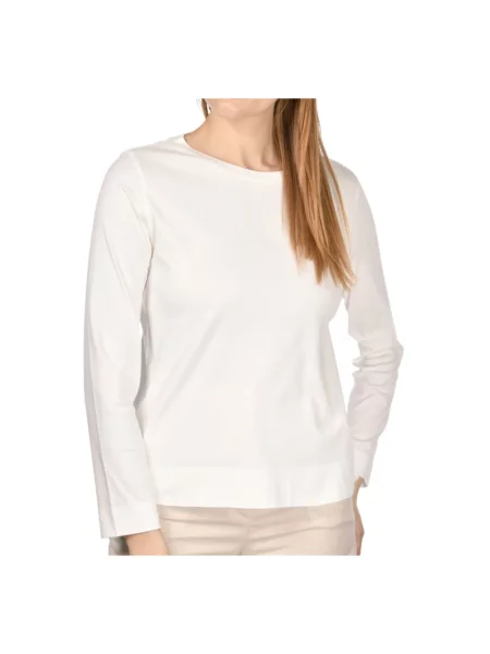 Długi top Gran Sasso z długim rękawem biały