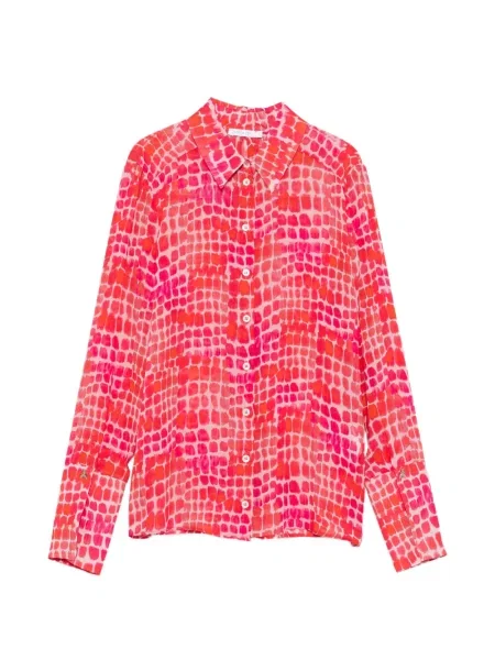 Cămașă Patrizia Pepe cu imagine lungă roșu