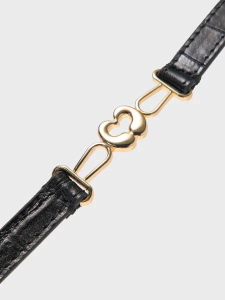 Кожаный ремень Maje черный