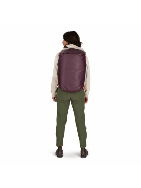 Torba podróżna Osprey Transporter Duffel 40 l mystery white/moody burgundy biała