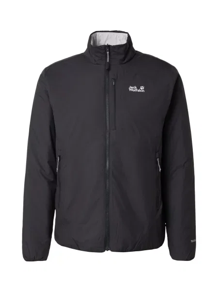 Pánska zateplená bunda Jack Wolfskin Trail Light Ins black sivá