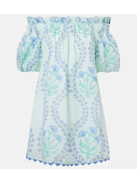 Rochie Juliet Dunn cu imagine albastru