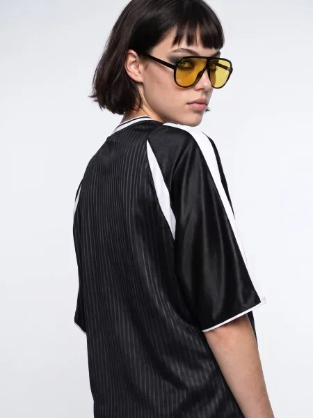 Fotbal tricou Puma din jerseu negru