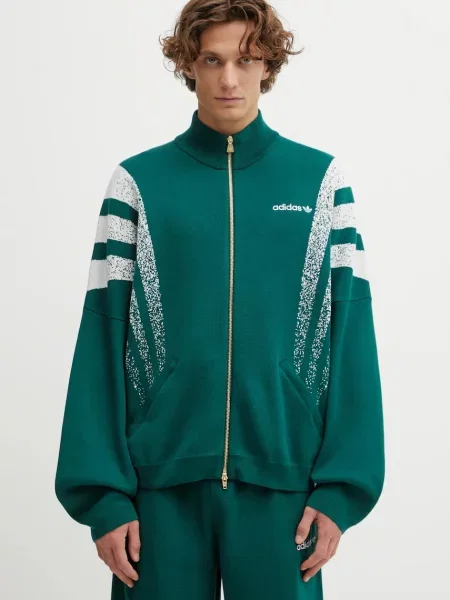 Πλεκτή ζακέτα adidas Originals Santiago Jacket πράσινο