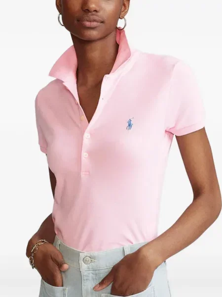Δερμάτινο polo Polo Ralph Lauren με αυτόγραφο λευκό