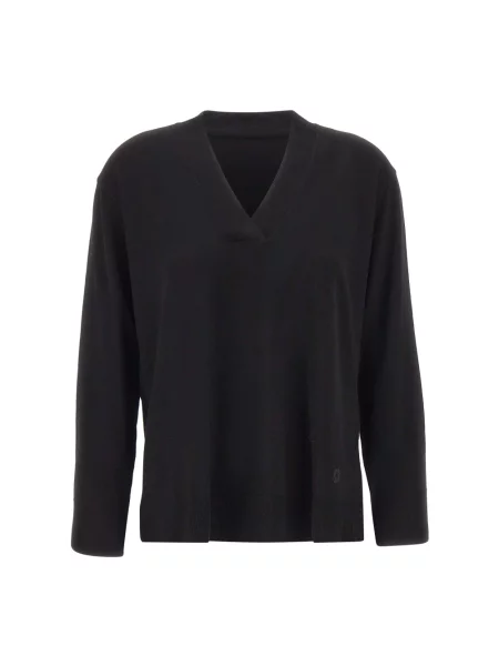 Lniany sweter Elena Miro' czarny