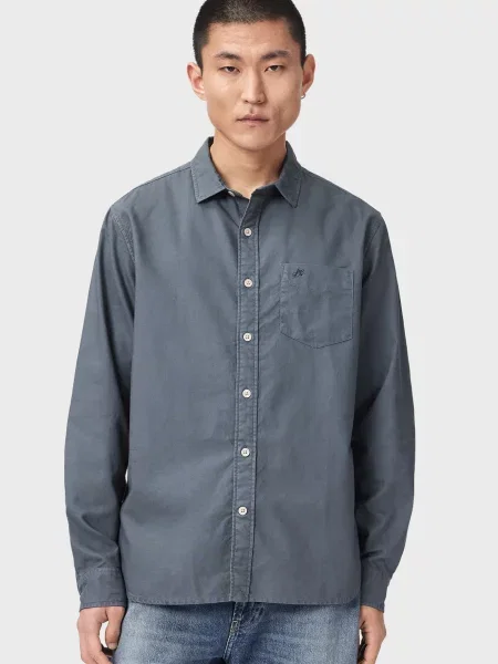 Сорочка Allsaints синя