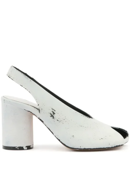 Sandale Mm6 Maison Margiela cu imagine slingback alb