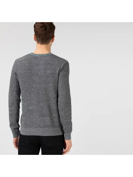 Lacoste Sweter Dzianinowy szary