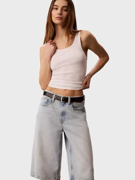 Джинсові шорти Calvin Klein Jeans блакитні