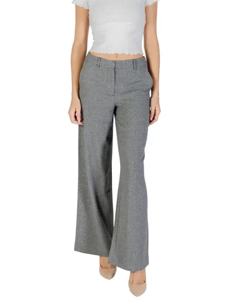 Szerokie spodnie Only szare