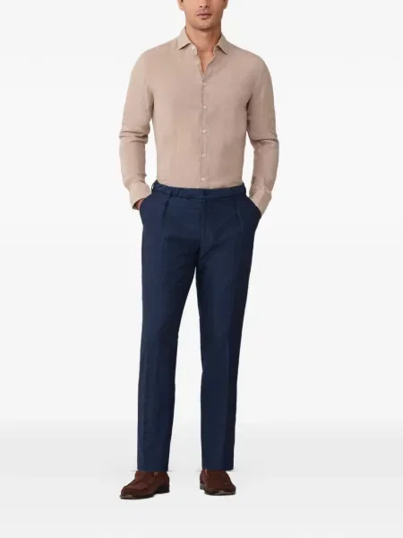 Pantaloni Hackett London melange albastru