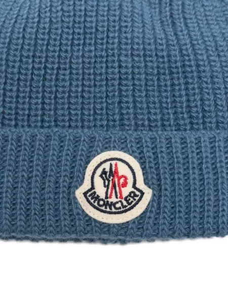 Czapka dziecięca Moncler Enfant niebieska