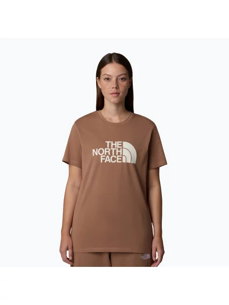 Běžecké tričko The North Face Relaxed Easy Tee latte/white dune bílé