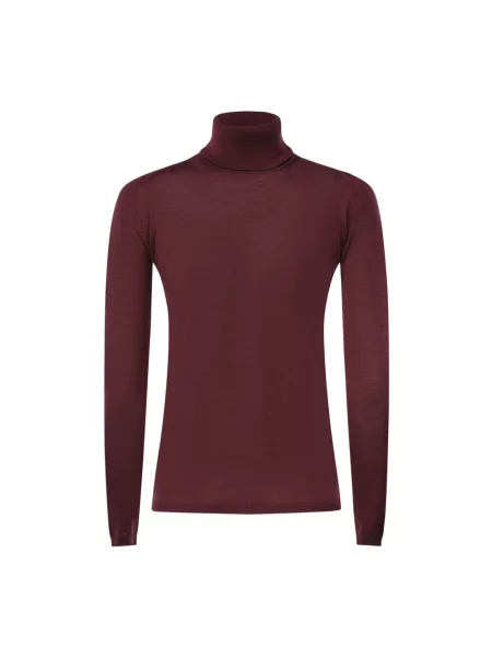 Sweter z golfem Max Mara do golfa czerwony