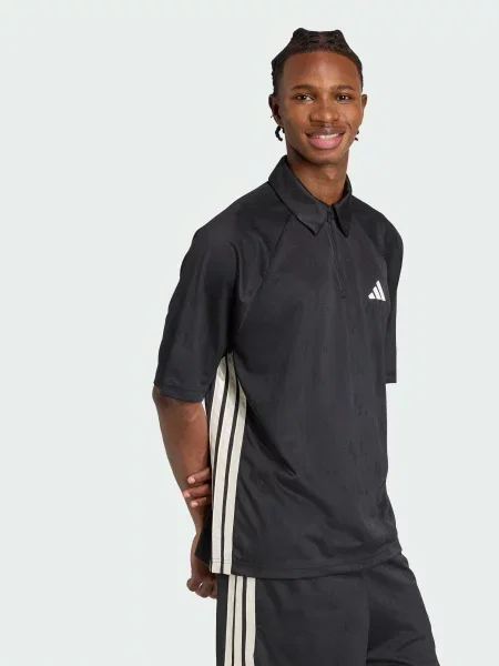 Поло Adidas черное