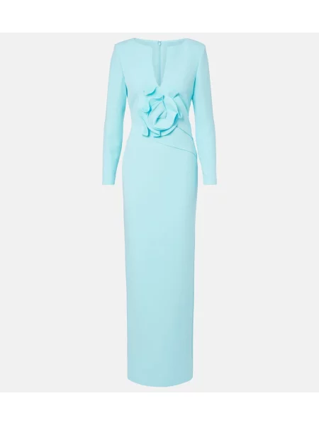 Rochie Roland Mouret cu model floral verde