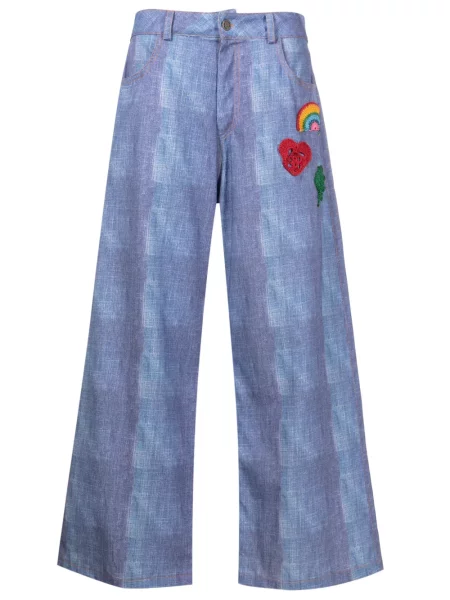 Pantaloni culottes Amir Slama albastru