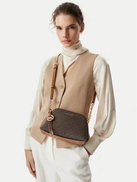 Geantă MICHAEL Michael Kors Freddie închis maro