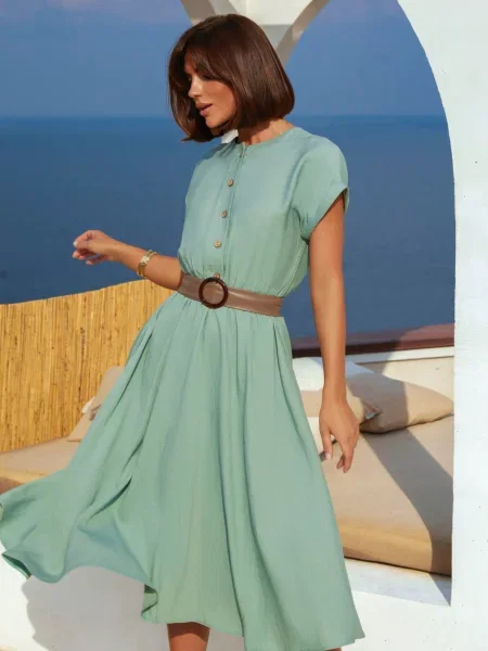 Лляні Сукні Dressa м'ятний