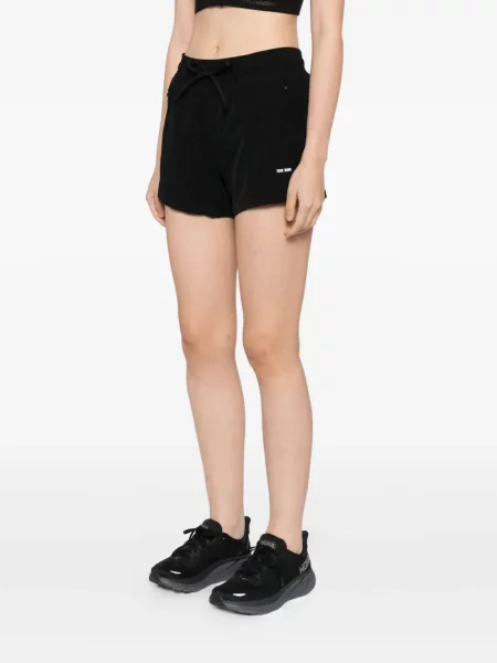 Pantaloni scurți Team Wang Design cu imagine negru