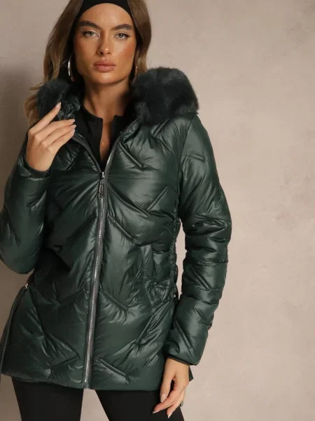 Geacă închis verde