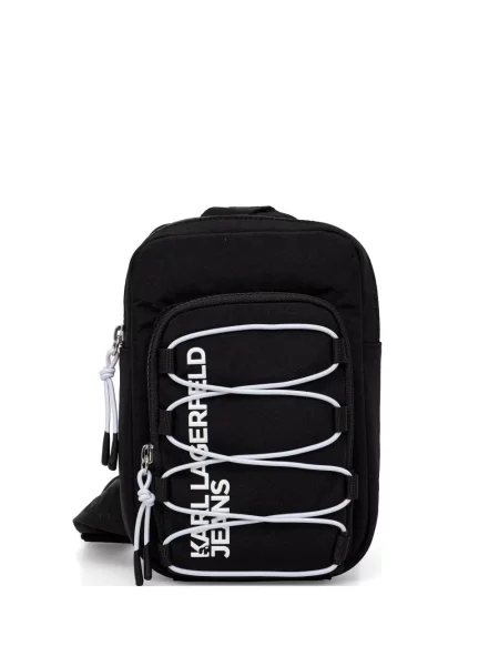 Curea Karl Lagerfeld Jeans cu imagine negru
