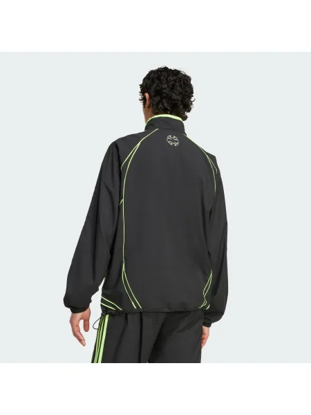 ADIDAS ORIGINALS Prechodná bunda Teamgeist Adicolor limetová čierna