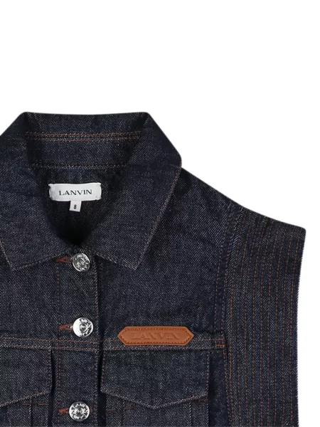 Sukienka dziecięca Lanvin Enfant niebieska