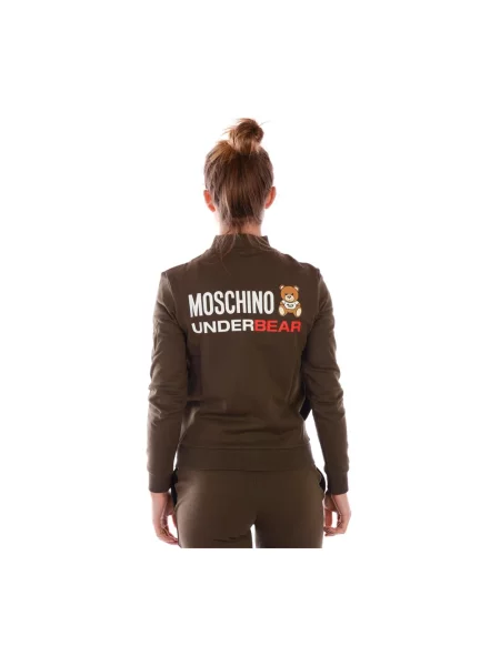 Bluza z kapturem Moschino z kapturem zielona