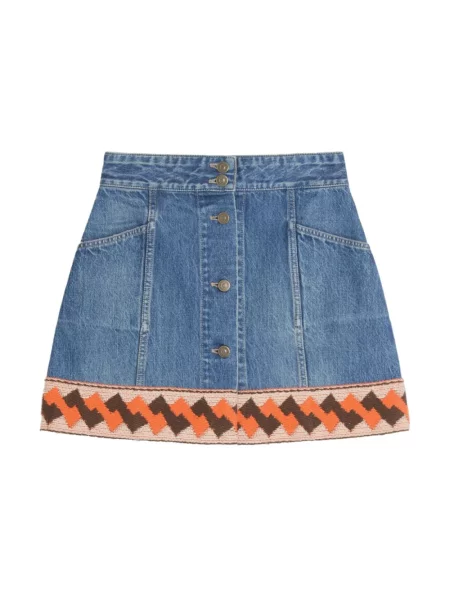 Mała mały spódnica jeansowa Valentino Garavani niebieska