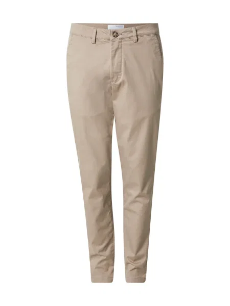 SELECTED Pantaloni eleganți MILES taupe gri