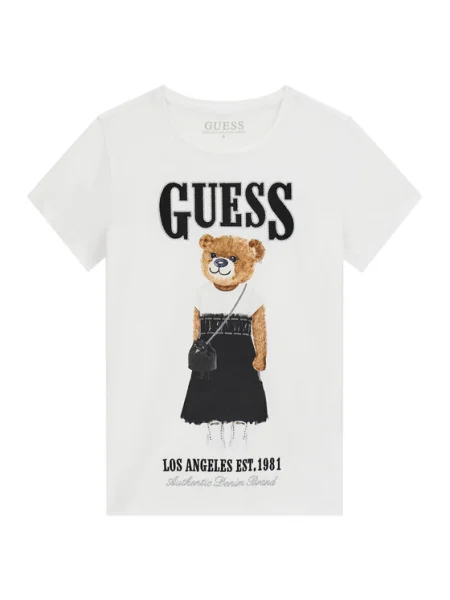 Guess Tricou alb
