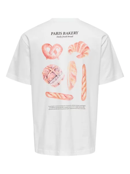 Only & Sons Tricou Fred Eiffel mai multe culori alb